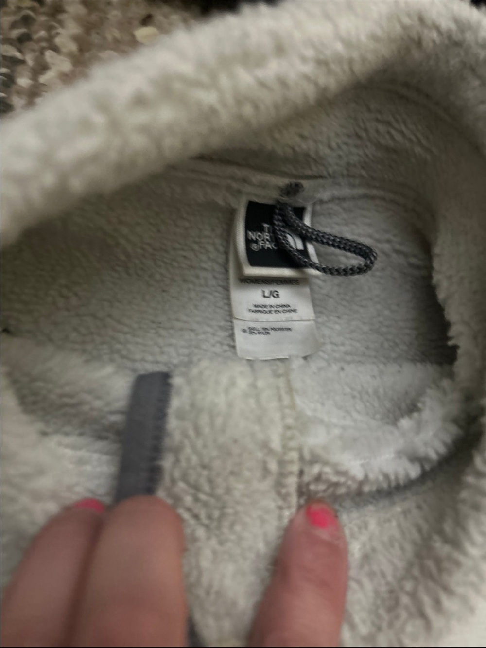 The North Face Women’s Summit Series Cream Fleece Jacket size Large - Picture 2 of 4